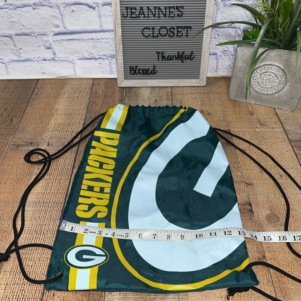 💜 Green Bay Packers Big Logo Drawstring Backpack - Picture 2 of 8